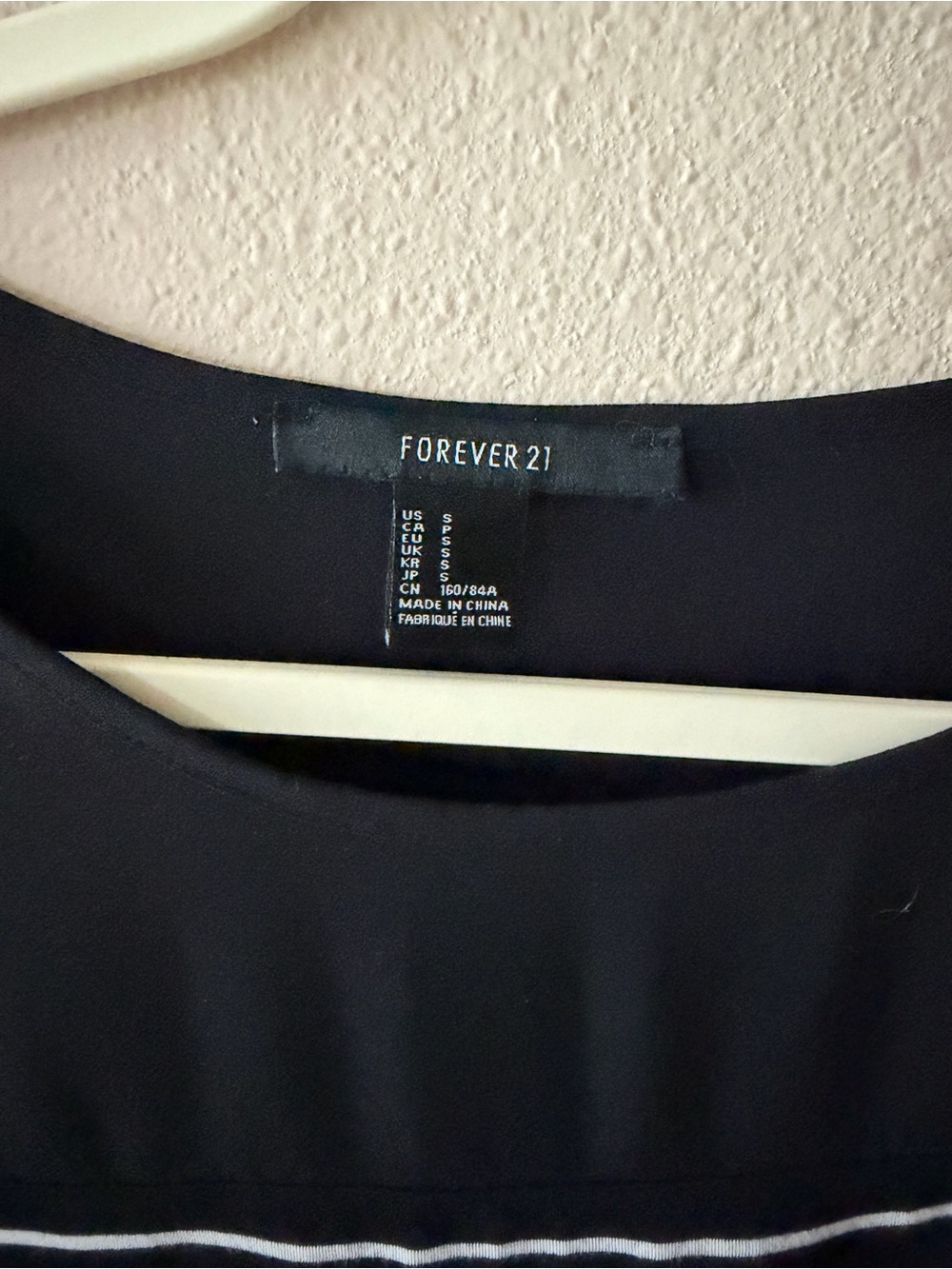 Forever 21 Black and White Striped Short Sleeve Tee - Picture 3 of 4